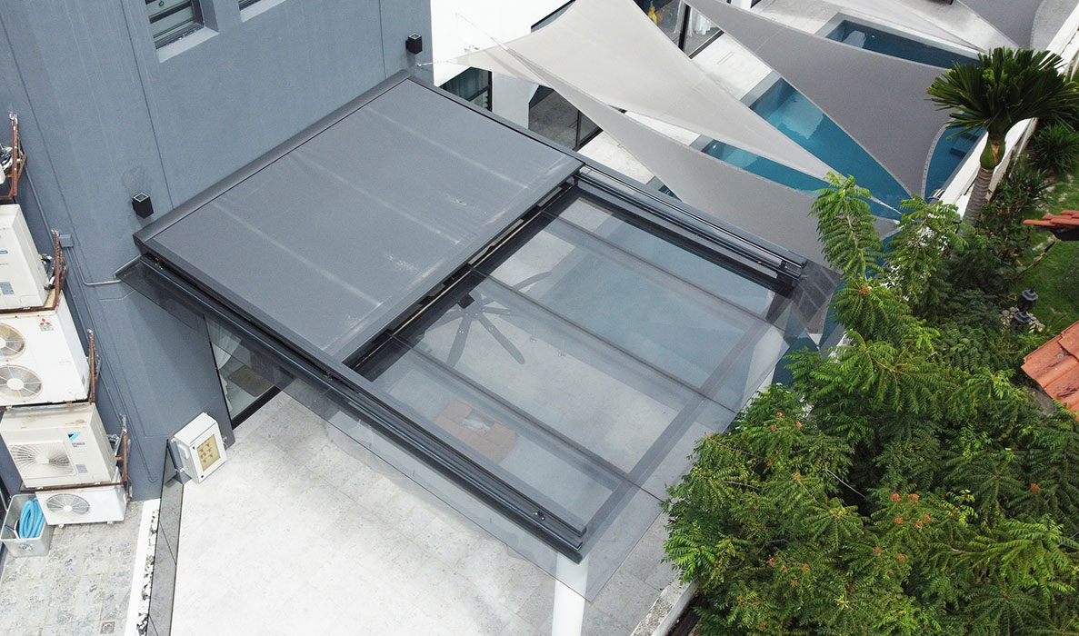 Skylight Blinds outdoor sunshade malaysia